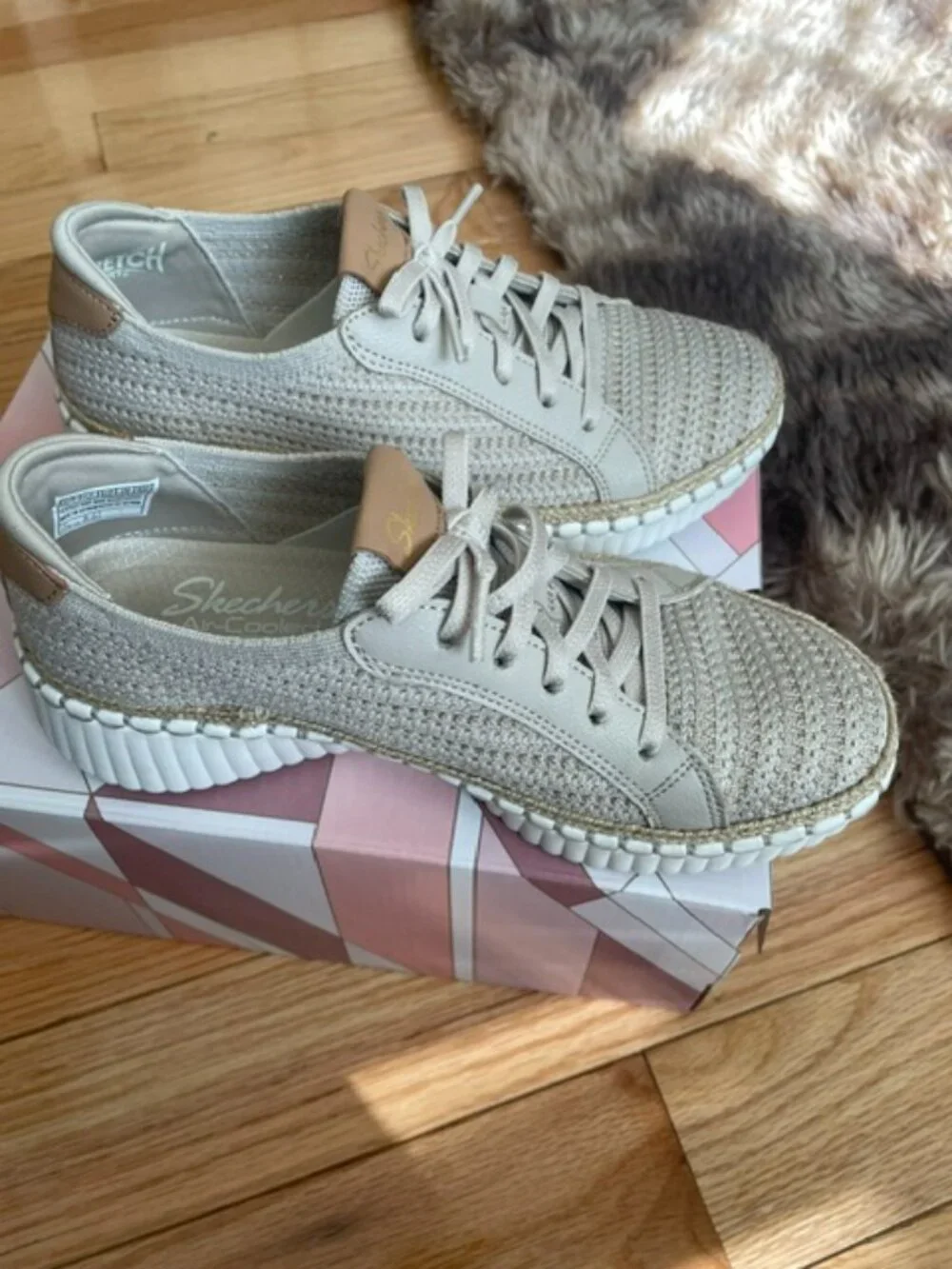 Skechers Air Cooled Memory Foam Knit Sneakers